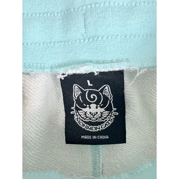 Monmon Cat Joggers Adult Large Multicolor Sun Cat Art Sweats Athleisure Lounge - Picture 3 of 9